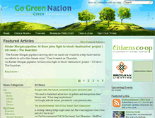 Tablet Screenshot of gogreennation.org